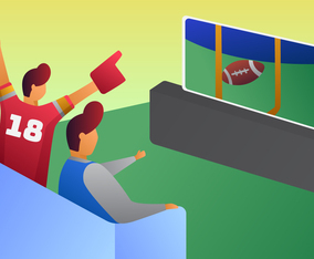 Funky Football Watch Party Vectors