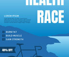 Outstanding Health Lifestyle Flyer Vectors