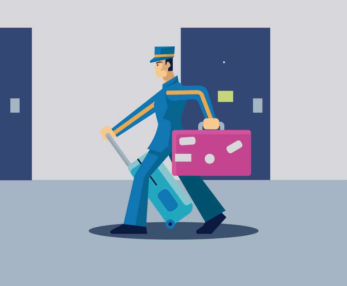 Bellhop Vector Illustration