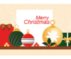 Vector Christmas Greeting Card Design