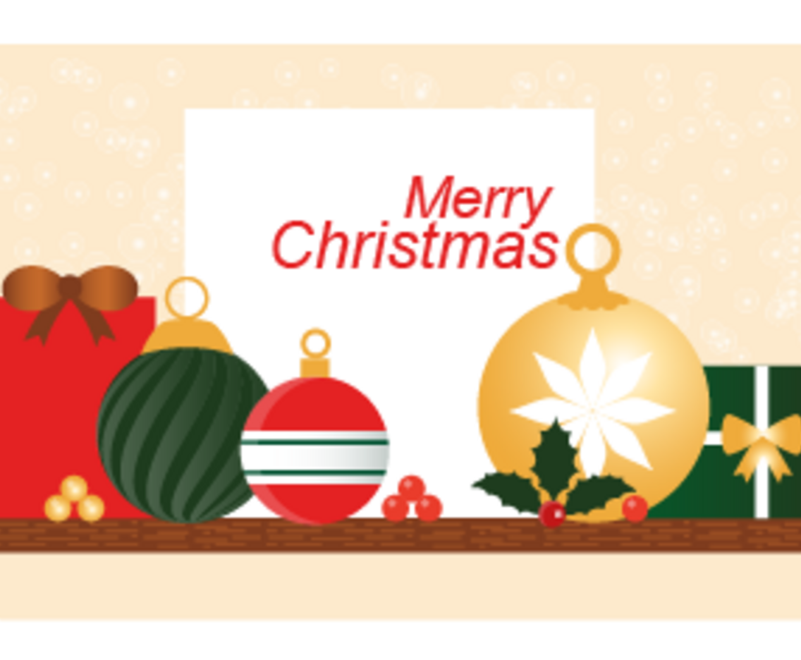 Vector Christmas Greeting Card Design