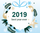 Vector New Year Greeting Card Design