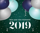 Vector New Year Greeting Card Design