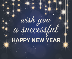 Vector New Year Greeting Card Design