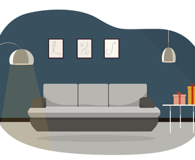 Vector Livingroom Illustration