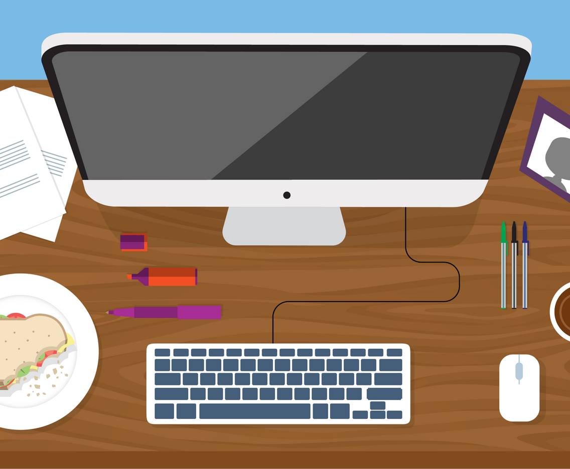 Vector Designer's Desktop Illustration