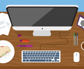 Vector Designer's Desktop Illustration