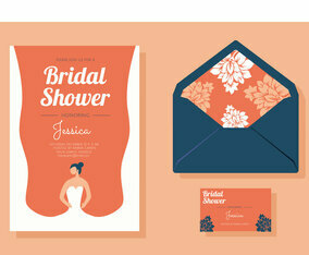 Bridal Shower Invitation Vector Pack
