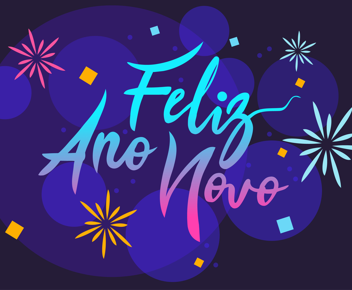 feliz ano novo hand lettering