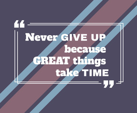 Never Give Up Vector