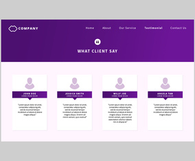 Testimonial Design Vector