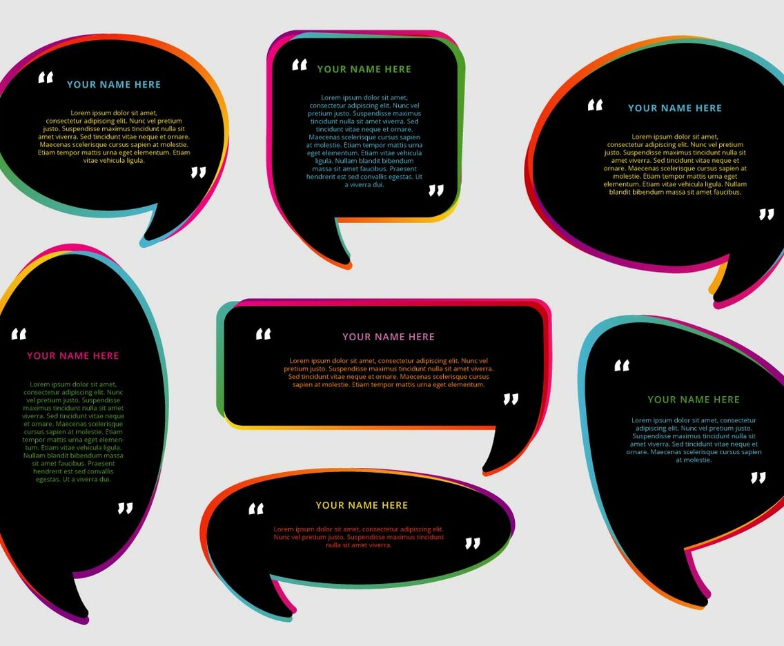 Testimonial design vector