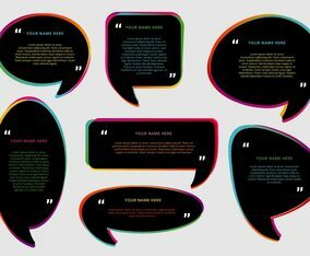 Testimonial design vector