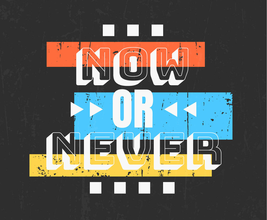 Typographic, Motivational Quote