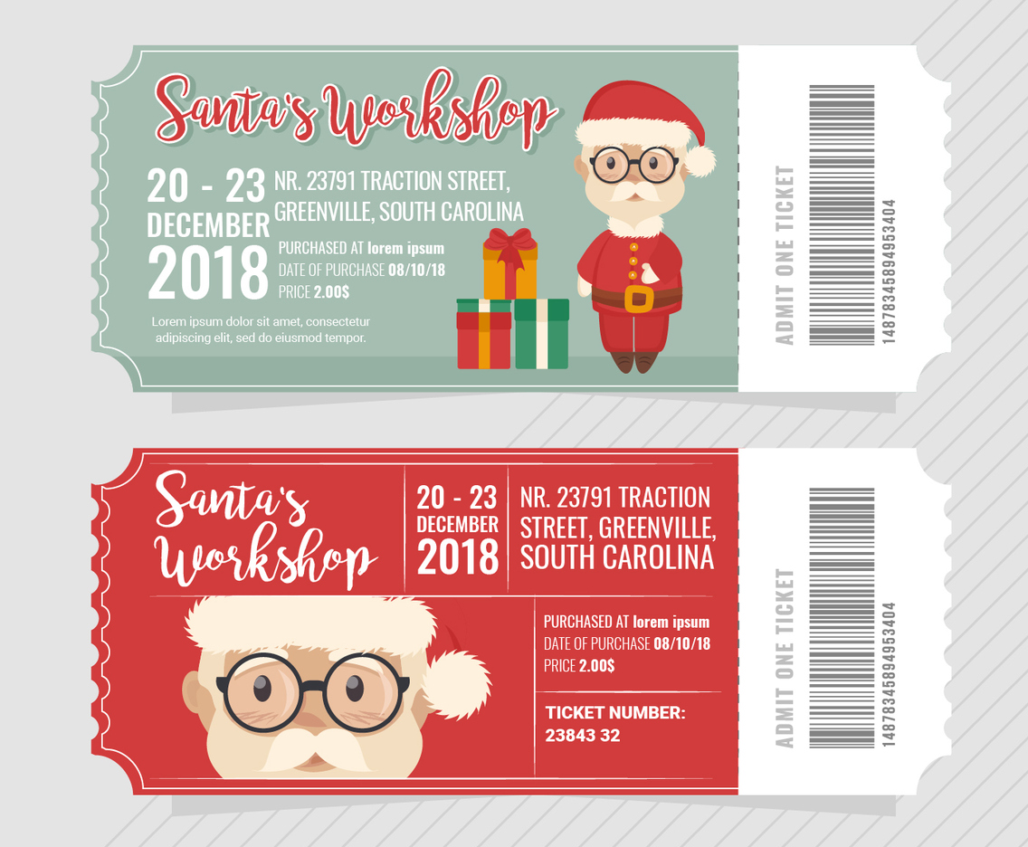 Vector Santa' Workshop Tickets