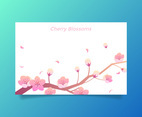 Cherry Blossoms Template Vector