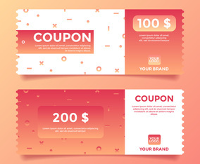 Coupon Template Vector