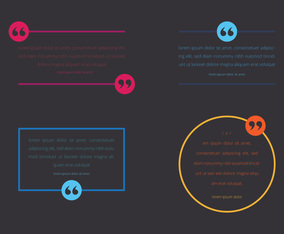 Testimonial Design. Consument Testimoni. Client Review. Quote text bubble. Commas, note, message and comment Vector illustration