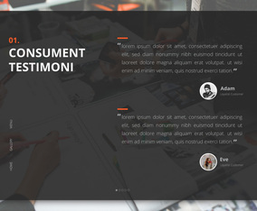 Testimonial Design UI Preview. Consument Testimoni,Client Review.