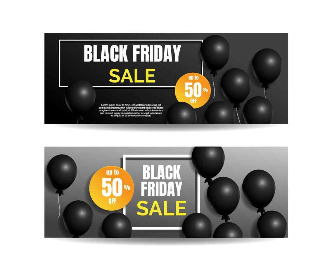 Black Friday Sale Banner Vector