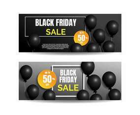 Black Friday Sale Banner Vector