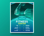 Fitness Center Health Lifestyle Flyer Vector