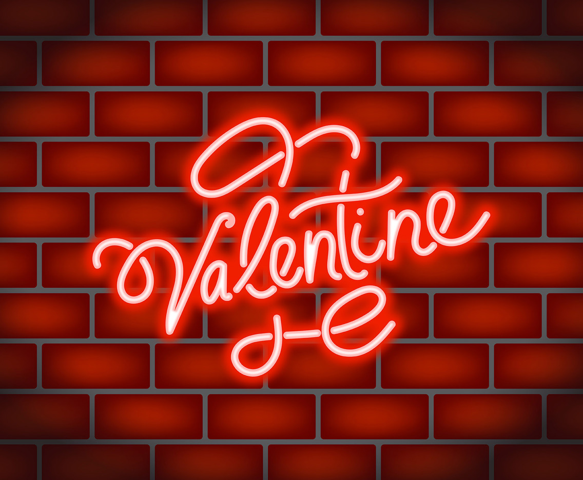 Neon Valentine Illustration