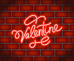 Neon Valentine Illustration