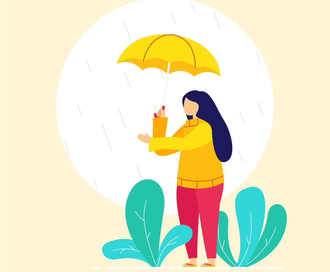 girl holding umbrella