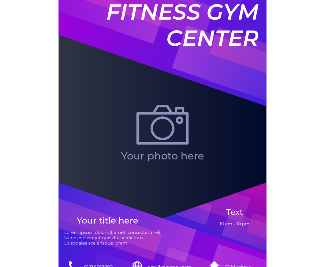 Fitness Gym Flyer Template