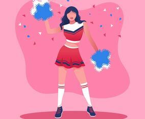 Cheerleader Vector