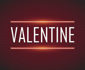 Happy Valentine's day. 3d neon sign. Realistic neon sign. Love sign. Love neon sign.