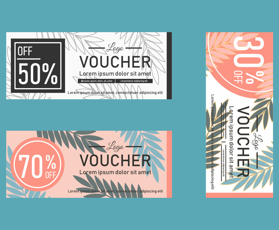 Leaf Gift Voucher Templates