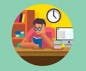 Bookworm Illustration