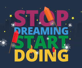 Cards of encouragement with positive text and creative style