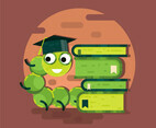 Bookworm Vector