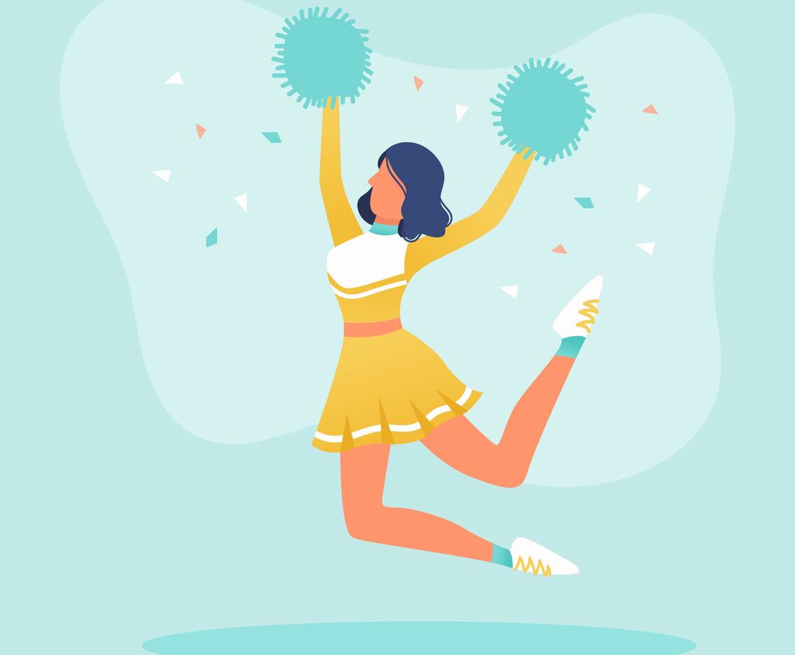 Cheerleader Vector