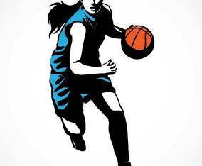 Female Basketball Player Silhouette