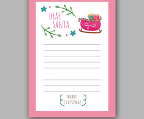 Cute Christmas Card To Santa