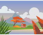 Sring Landscape Vector