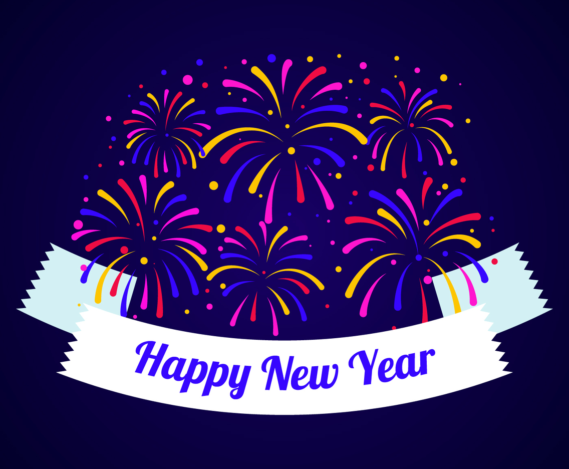 Happy New Year Fireworks