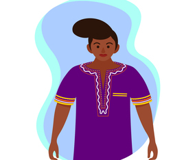 Man in Dashiki Vector