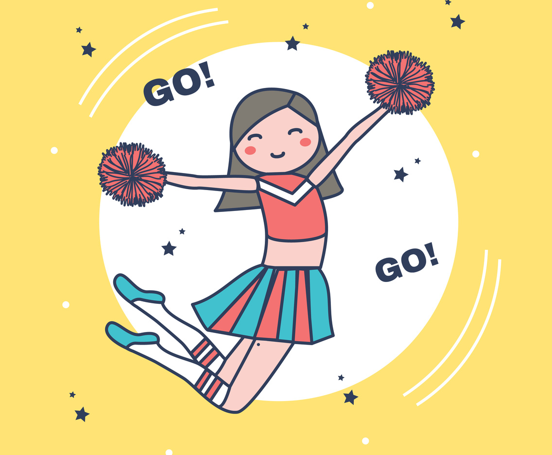 Cheerleader Vector