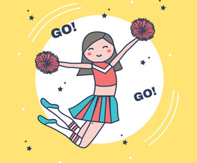 Cheerleader Vector