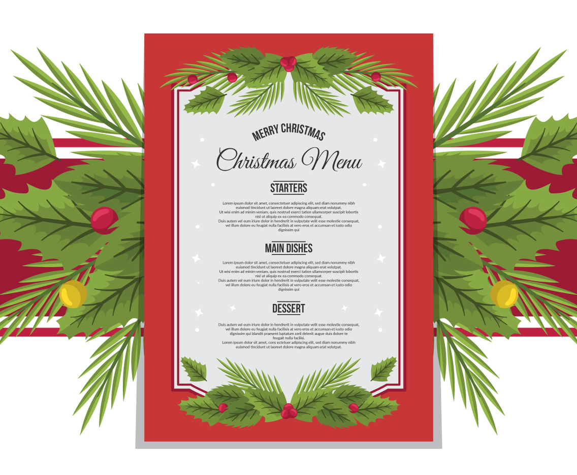 Christmas Menu Template