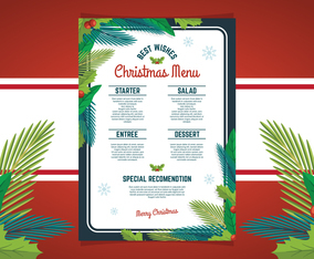 Christmas Dinner Menu Design
