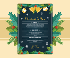 Christmas Dinner Menu Template