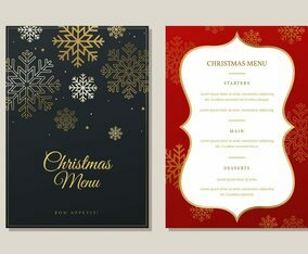 Christmas Menu Dinner Template