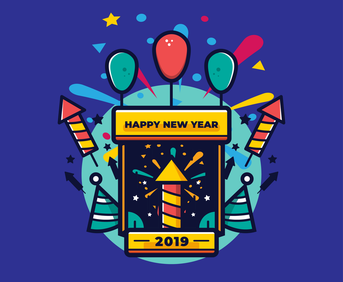 Happy New Year Vector