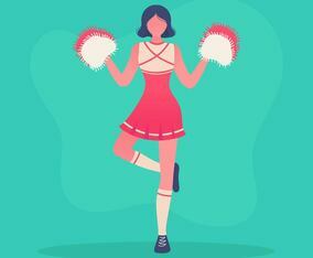 Cheerleader Vector